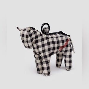 Baggu Horse Charm- Black & White Gingham